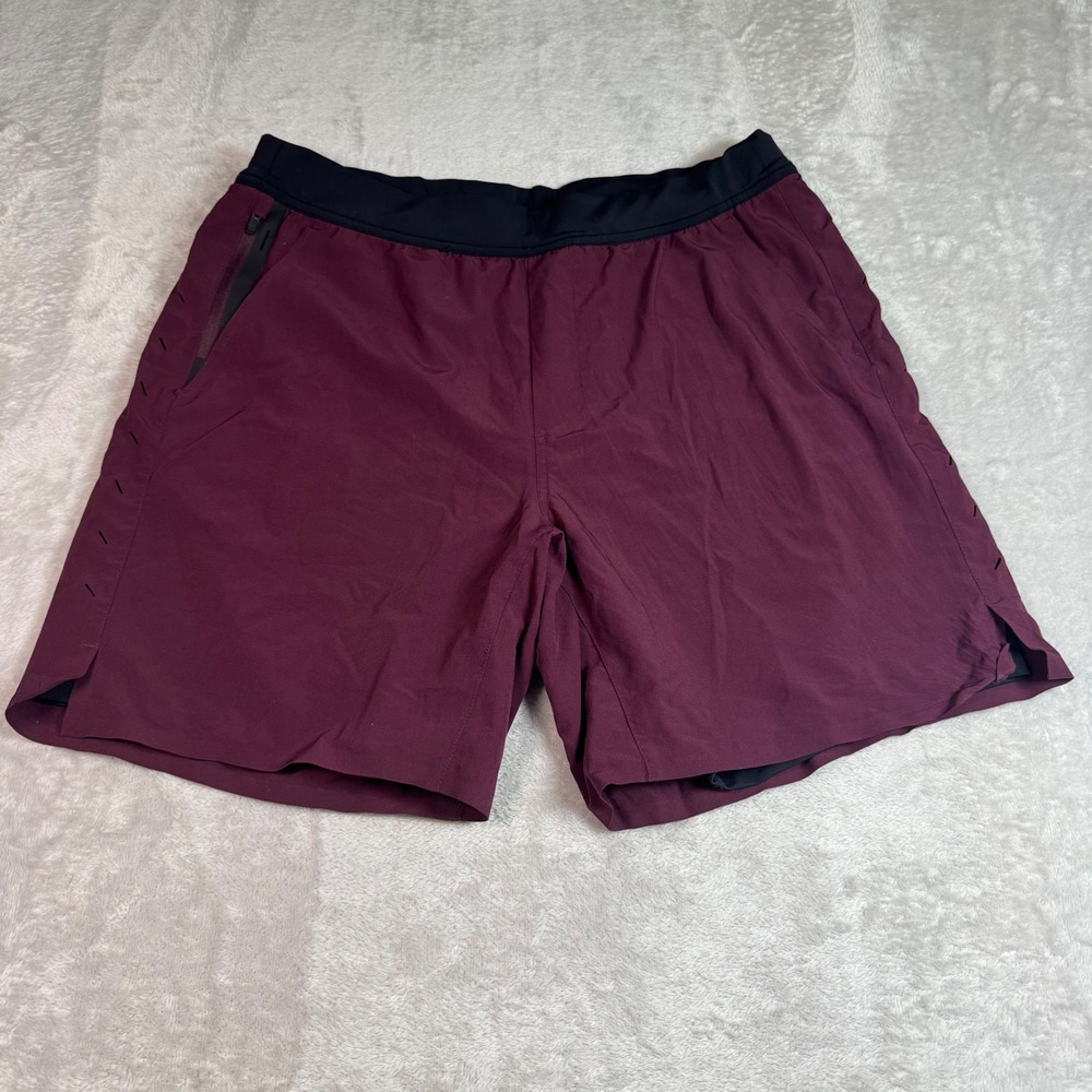 NWOT Ten Thousand Mens The Interval Short Bike 7" Burgundy Liner Large Training